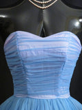 Vintage 1950's 50s Strapless Homecoming Dress HZ1024