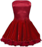 Unique A line Strapless Red 8th Grade Homecoming Dresses Hoco Dress HZ1024