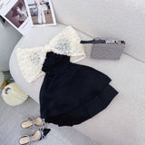 Vintage A line Black Short Homecoming Dress Party Dress HZ1024