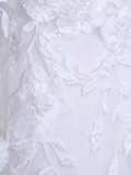 Fairytale Mermaid Off The Shoulder Long Sleeves Lace Wedding Dresses HZ1024