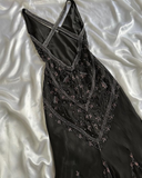 Sexy Bodycon Mermaid Straps Long Beads Backless Black Prom Dress Party Dresses HZ1024
