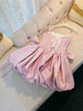 Cute A line Spaghetti Straps Short Pink Homecoming Dresses Cocktail Dress HZ1024