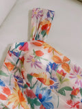 Sexy Sheath Sleeveless Floral Long Prom Dress HZ1024