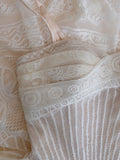 Pretty A Line Spaghetti Straps Lace Prom Dress White Formal Dresses HZ1024