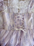 Sexy Ball Gown Spaghetti Straps Lilac Flowers Homecoming Dresses Birthday Outfits HZ1024