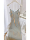 Gorgeous Mermaid Spaghetti Straps Long Prom Dresses Evening Dress HZ1024