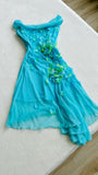 16th Birthday A Line Off The Shoulder Blue Homecoming Dresses Short Party Dress HZ1024