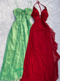 Pretty A Line Spaghetti Straps Mint Green Tulle Sleeveless Prom Dress Evening Dresses HZ1024