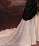 Vintage Ball Gown Spaghetti Straps Black Long Prom Dresses 1950s Retro Evening Dress HZ1024