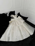 Princess Ball Gown Off The Shoulder Satin Applique Long Wedding Dresses HZ1024