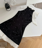 Sweet 18th Black A Line Halter Satin Beads Short Homecoming Dress Birthday Outfits HZ1024