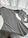 Gray 18th A Line One Shoulder Satin Polka Dots Short Homecoming Dress Birthday Outfits HZ1024