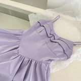 Pretty A Line Spaghetti Straps Lilac Satin Short Homecoming Dress 17th Birthday Outfits HZ1024