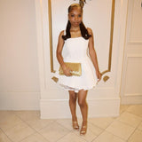 Simple Elegant A Line Spaghetti Straps Satin Short Homecoming Dress 18th Birthday Outfits HZ1024