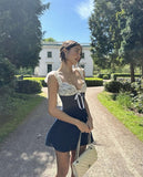 Impress A Line Spaghetti Straps Satin Lace Short Homecoming Dress 18th Birthday Outfits HZ1024