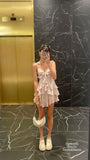 Cute A Line Spaghetti Straps Satin Short Homecoming Dress 17th Birthday Outfits HZ1024
