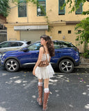 Cute White A line Strapless Satin Short Homecoming Dress 17th Birthday Outfits HZ1024