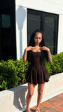 Unique A Line Spaghetti Straps Brown Satin Short Homecoming Dress 19th Birthday Outfits HZ1024