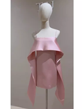 Simple A line Short Birthday Dress Pink Homecoming Dresses HZ1024