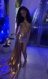 Shiny Mermaid Sweetheart Satin Sequin Short Homecoming Dress 21th Birthday Outfits HZ1024