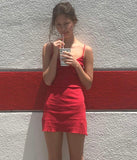 Chic Mermaid Spaghetti Straps Satin Short Homecoming Dress 21th Birthday Outfits HZ1024