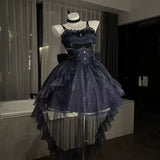 Sparkles Ball Gown Spaghetti Straps Tulle Sequin Short Homecoming Dress 19th Birthday Outfits HZ1024