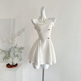 Unique A Line Strapless Satin Short Homecoming Dress 18th Birthday Outfits HZ1024