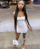 Sexy Bodycon Mermaid Spaghetti Straps White Satin Short Homecoming Dress 21th Birthday Outfits HZ1024