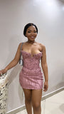Gorgeous Mermaid Strapless Satin Beads Short Homecoming Dress 19th Birthday Outfits HZ1024