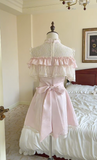 Pretty A Line Pink Satin Lace Short Homecoming Dress 16th Birthday Outfits HZ1024