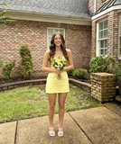 Classy A Line Spaghetti Straps Satin Short Homecoming Dress 19th Birthday Outfits HZ1024