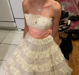 Sweet 16th Ball Gown Strapless Lace Short Homecoming Dress Birthday Outfits HZ1024