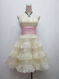 Sweet 16th Ball Gown Strapless Lace Short Homecoming Dress Birthday Outfits HZ1024