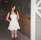 Cute A Line U Neck Satin Short Homecoming Dress 18th Birthday Outfits HZ1024