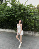 Pretty A Line Spaghetti Straps Satin Ruffle Short Homecoming Dress 18th Birthday Outfits HZ1024