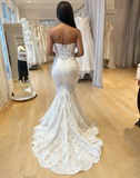 Elegant Mermaid Sweetheart Lace Long Prom Dress,Formal Dress HZ1024