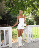 Chic Mermaid Strapless Satin Short Homecoming Dress 21th Birthday Outfits HZ1024