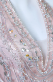 Gorgeous Mermaid Halter Light Pink Satin Beaded Long Prom Dress,Formal Evening Dress HZ1024