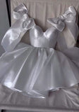 Chic A line Satin Straps Short White Homecoming Dress 20th Birthday Outfits HZ1024