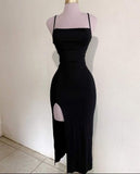Vintage Sheath Straps Black Homecoming Dress 19th Birthday Outfits HZ1024