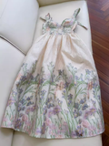 Fairytale A Line Straps Sleeveless Lace Prom Dress HZ1024