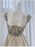 Fairytale A Line Straps Sleeveless Lace Prom Dress HZ1024